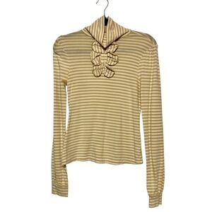 Preppy Coquette Bowcore Top Womens Size‎ XS French Girl Style Old Money Romantic